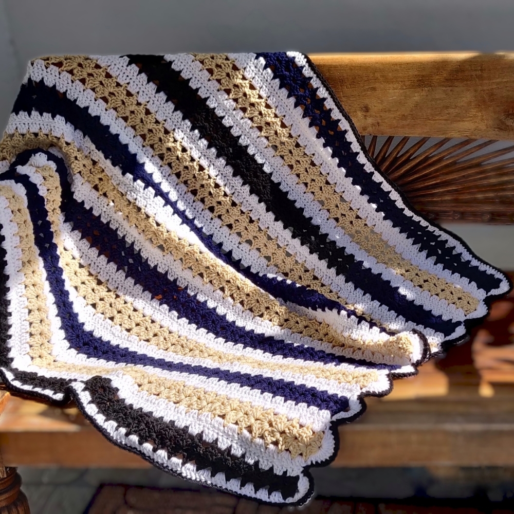Handmade Crotchet Baby Blanket | Nursery | Baby Shower Gift | Newborn | Gift